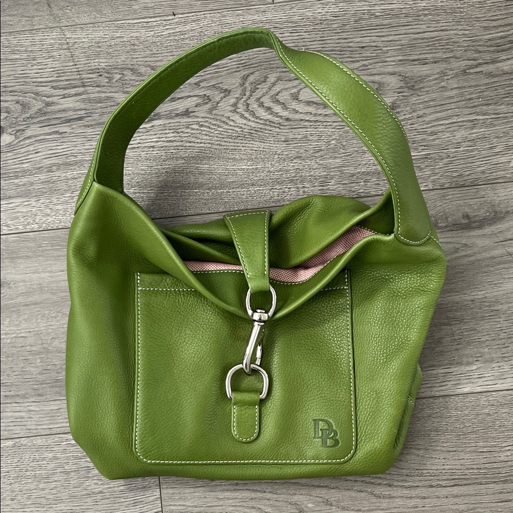 Dooney & Bourke Olive Green Leather Shoulder Bag